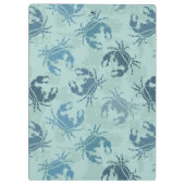 Krawatten-Muster der Krabben Klemmbrett (Rückseite)