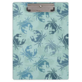 Krawatten-Muster der Krabben Klemmbrett (Vorderseite)