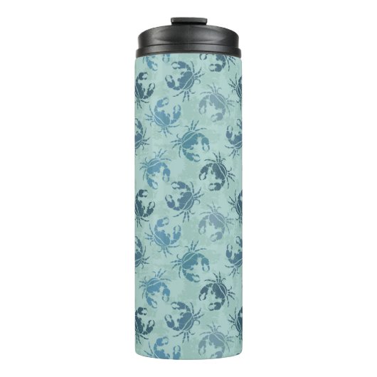 Krawatten-Muster der Krabben Thermosbecher (Vorderseite)