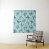 Krawatten-Muster der Krabben Wandteppich (Beispiel (Horizontal))