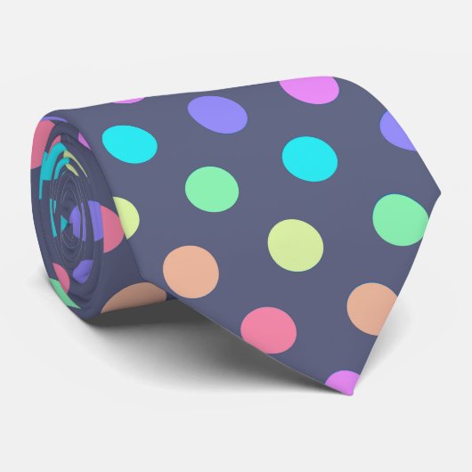 Krawatten-Polka-Punkte Krawatte (Gerollt)