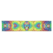 Krawatten-Schädel-toter Zombie-untoter Kurzer Tischläufer (Horizontal)