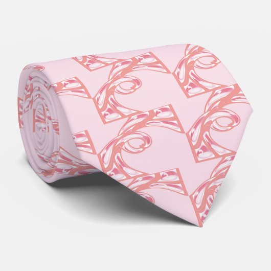 Krawatten-Schwan - Rosa Krawatte (Gerollt)