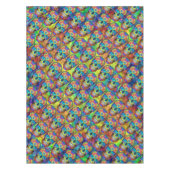 Krawatten-tote Zombie-Schädel-Baumwolltischdecke Tischdecke (Vorderseite)