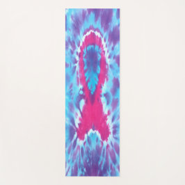 Krawatten-Yoga-Matte Breastcancer Bewusstseinsband Yogamatte