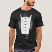 Krawattenereignisteambräutigam-Fake Tuxedot-shirt T-Shirt (Vorderseite)