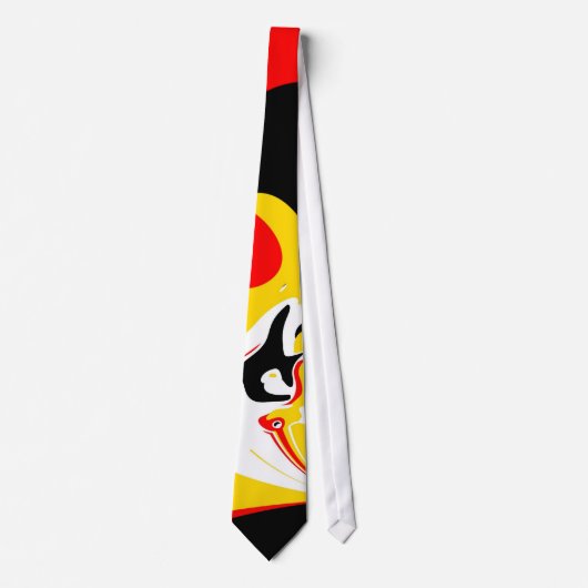 Krawattenkunst abstraktes Feuer Krawatte (Vorderseite)