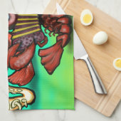 Krawfischband Geschirrtuch (Viertel Falte)