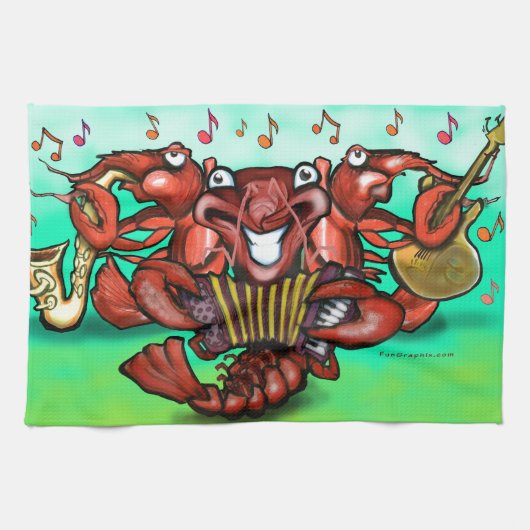 Krawfischband Geschirrtuch (Horizontal)