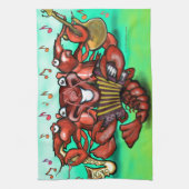 Krawfischband Geschirrtuch (Vertikal)