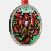 Krawfischband Silbernes Ornament (Rechts)