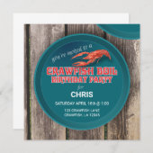 KRAWFISH BOIL BIRTHDATEINVITATION EINLADUNG (Vorne/Hinten)