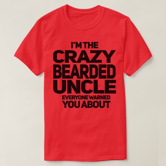 KRAZY BEARARD UNCLE 1 T-Shirt (Design vorne)