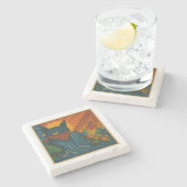 Krazy Kat Sunflower Untersetzer (Seitenansicht)