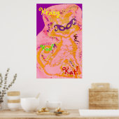 Krazy Kool Kat Poster (Küche)