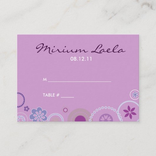 KRAZY POLKA DOT Table Platzkarte Setting (Vorderseite)