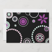 KRAZY POLKA DOT Wedding Anniversary Einladung (Rückseite)