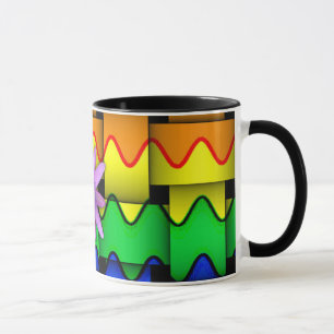 Krazy Regenbogen-Flagge Tasse