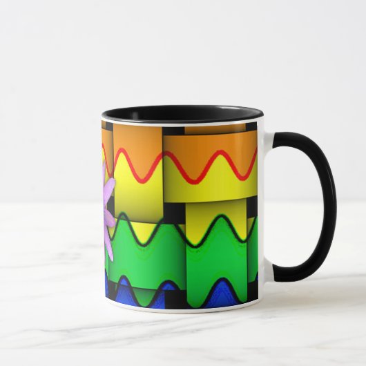 Krazy Regenbogen-Flagge Tasse (Rechts)