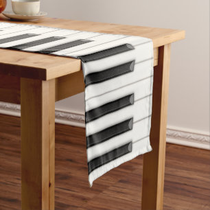 KRealistic Piano Keys 16"x90" Tischläufer