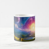 Kreation der Welt - Verzauberung der Kinderkunst Kaffeetasse (Mittel)