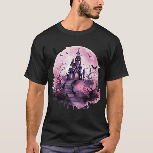 Kreationen Creepy Castle T-Shirt (Vorderseite)