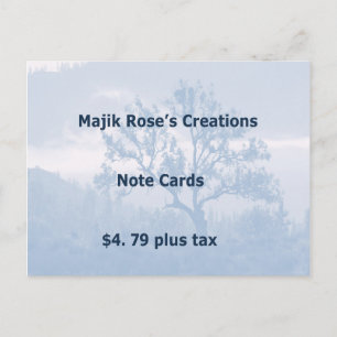 Kreationen der Majik Rose Unterschreiben für Mitte Postkarte