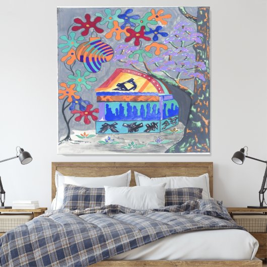 Kreationen Pl.05 Leinwanddruck (Insitu (Schlafzimmer))