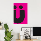 KREATIONEN TYP(O): Umlaut Ü Poster (Heimbüro)
