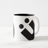 KREATIONEN TYP(O): Umlaut Ü Zweifarbige Tasse (VorderseiteRechts)