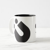 KREATIONEN TYP(O): Umlaut Ü Zweifarbige Tasse (Vorderseite Links)