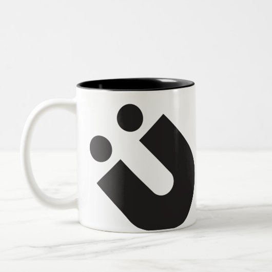 KREATIONEN TYP(O): Umlaut Ü Zweifarbige Tasse (Links)