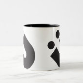 KREATIONEN TYP(O): Umlaut Ü Zweifarbige Tasse (Mittel)