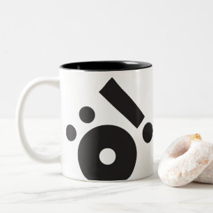 KREATIONEN TYP-(Ö!) ZWEIFARBIGE TASSE