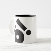 KREATIONEN TYP-(Ö!) ZWEIFARBIGE TASSE (Vorderseite Links)