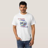 Kreationismus gegen Wissenschaft T-Shirt (Vorne ganz)