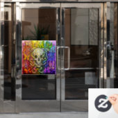 Kreationszyklus Fensteraufkleber (Büro Tür)