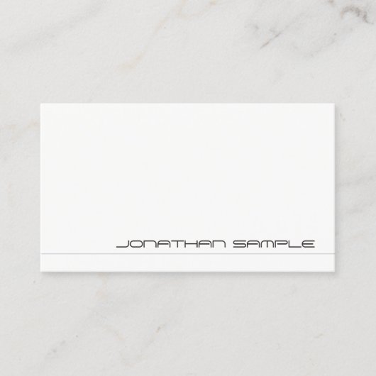 Kreativ Beruflich Moderne Minimalistisch einzigart Visitenkarte (Vorderseite)
