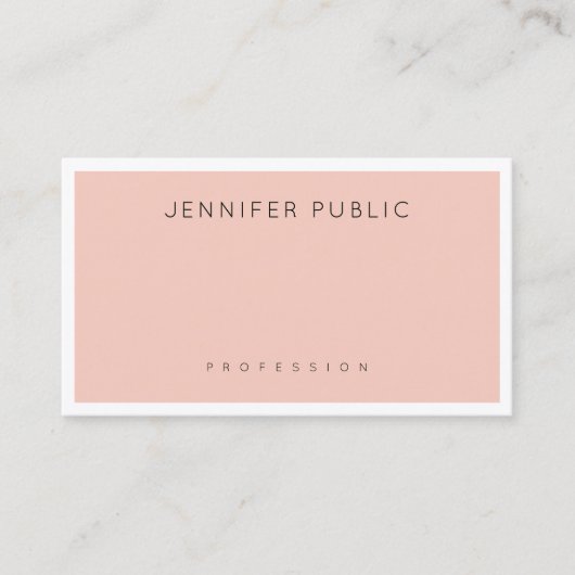 Kreativ Beruflich sauber Modernes Schlichtes Trend Visitenkarte (Vorderseite)