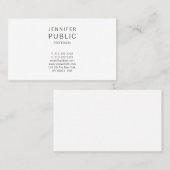 Kreativ Minimalistisch, modern und Beruflich Visitenkarte (Vorne/Hinten)