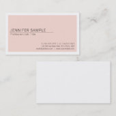 Kreativ Minimalistisch Moderner Chic Schlicht Tren Visitenkarte (Vorne/Hinten)