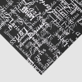 kreativ mit personalisiertem Namen Seidenpapier (Ausschnitt)