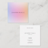 Kreativ Modern Einfach Beruflich Schlicht Quadratische Visitenkarte (Vorne/Hinten)