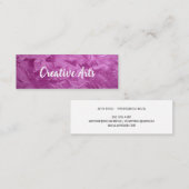 kreativ | Pinselstriche | Künstler Mini Visitenkarte (Vorne/Hinten)