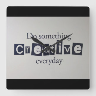 kreativ quadratische wanduhr