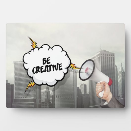 Kreativ sein fotoplatte (Vorderseite)