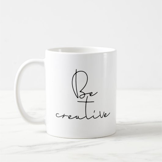Kreativ sein kaffeetasse (Links)