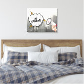 Kreativ sein leinwanddruck (Insitu (Schlafzimmer))