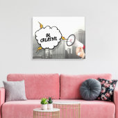 Kreativ sein leinwanddruck (Insitu (Wohnzimmer))