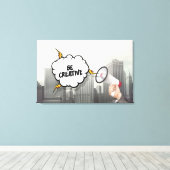 Kreativ sein leinwanddruck (Insitu (Holzboden))